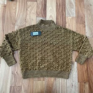 Misha & Puff XS bronze wool popcorn pullover SECONDS